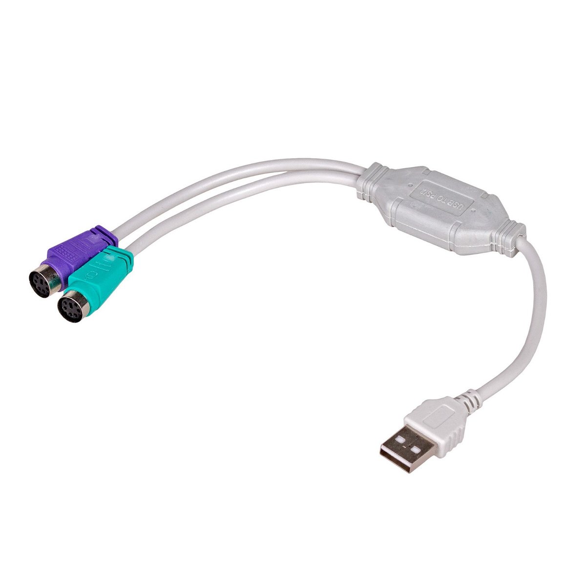 Akyga Kabel adapter AK-AD-15 USB 2.0 A(M) - 2x PS/2 (F) 0,25m AK-AD-15