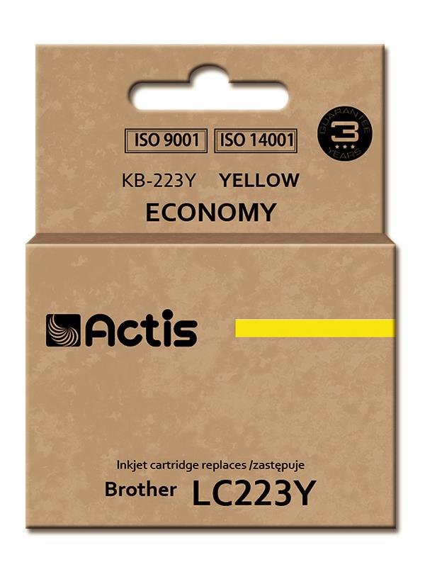 Actis Tusz KB-223Y (do drukarki Brother, zamiennik LC223Y standard 10ml yellow) EXPACSABR0052