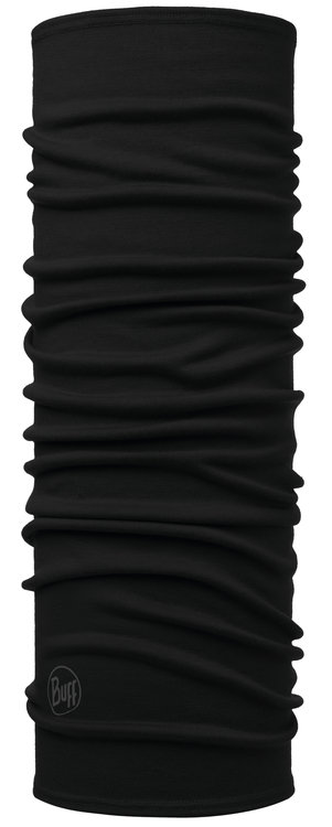 Buff, Komin, Wool Buff, Midweight Merino, Solid Black, rozmiar uniwersalny