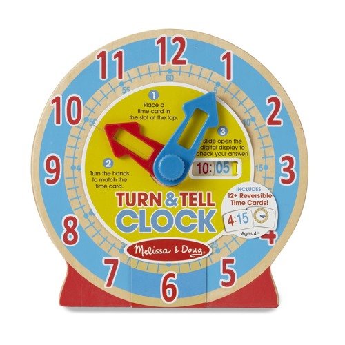 Melissa&Doug Melissa and Doug Drewniany Zegar Do Nauki Godzin