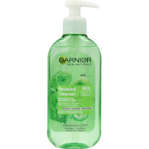 Garnier Botanical Cleanser - Grape Extract - Odświeżający żel do skóry normalnej i mieszanej GARSIMI-01