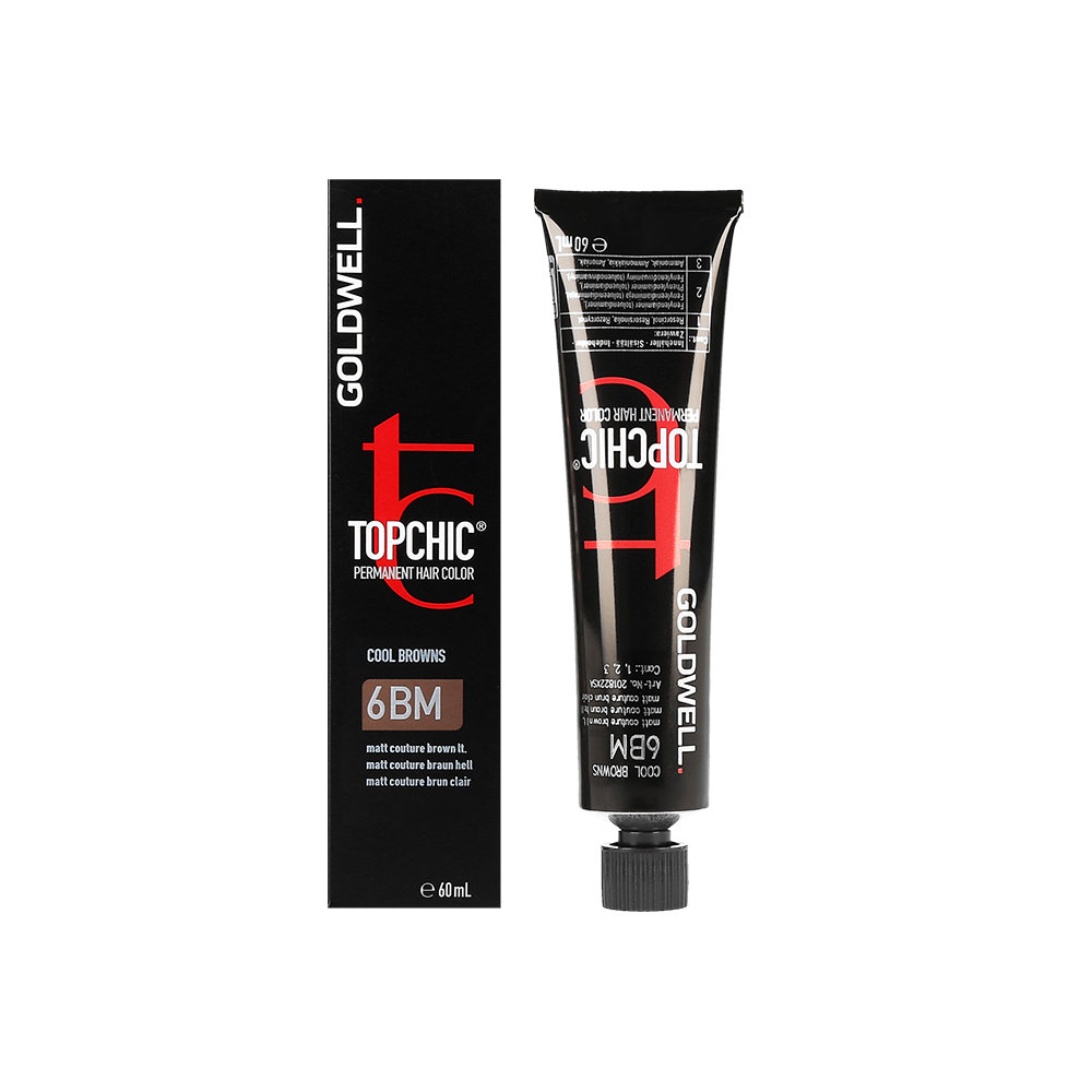 Goldwell Topchic, farba do włosów 6BM Matt Couture Brown Light, 60 ml