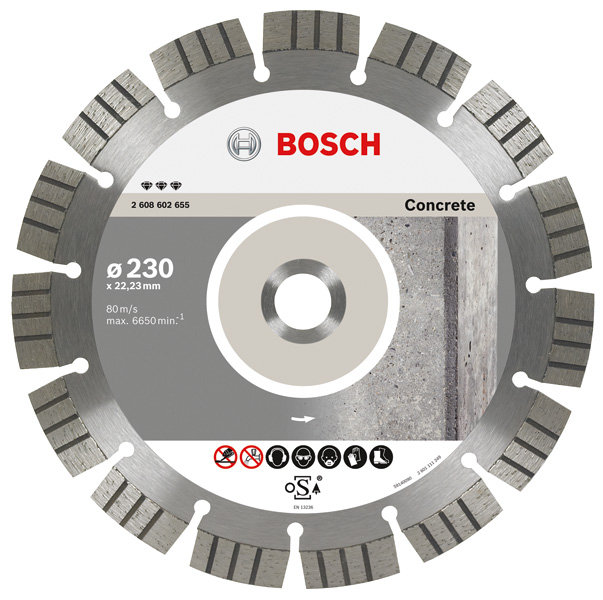 Bosch DIAMENTOWA TARCZA DO BETONU BEST 230 mm 2608602655