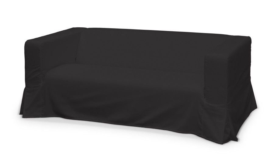 Dekoria Pokrowiec na sofę Klippan 2-osobową długi z kontrafałdami Shadow Grey grafitowy) 177 x 88 x 66 cm Cotton Panama 1013-702-08
