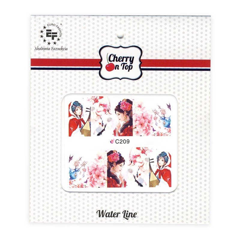 Euro Fashion, Cherry On Top, naklejki wodne C209