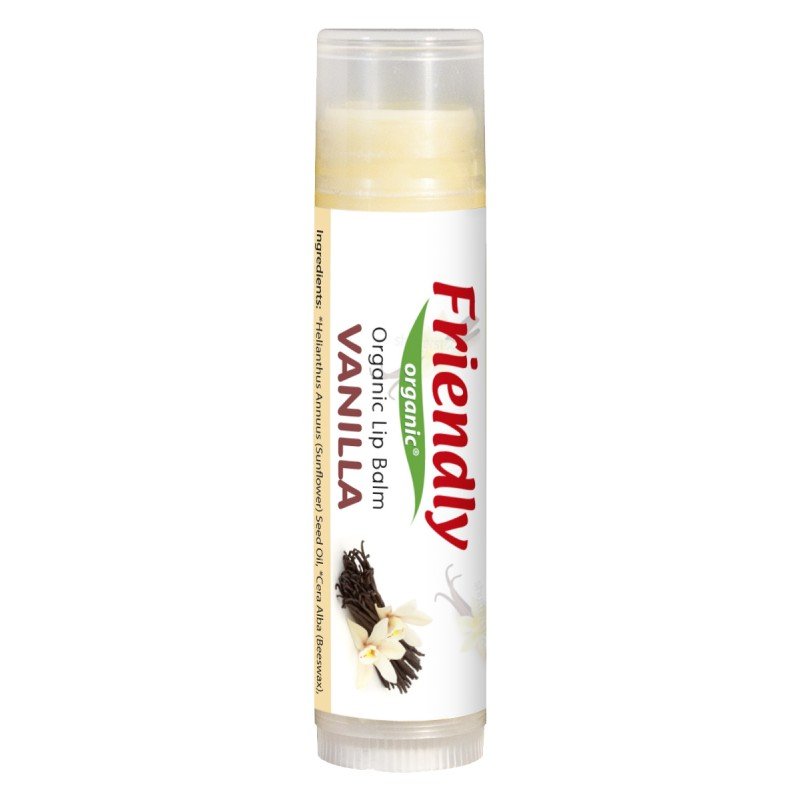 friendly organic Friendly Organic, Organiczny balsam do ust, waniliowy, 4,25g FRO00461 [7702924]