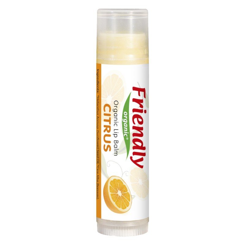friendly organic Friendly Organic, Organiczny balsam do ust, cytrusowy, 4,25g FRO00508 [7702910]