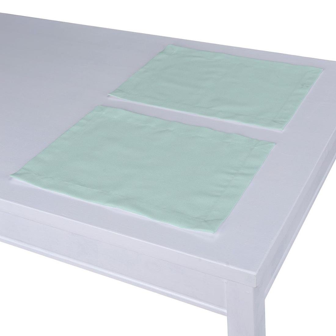 Dekoria pl pl Podkładka 2 sztuki pastelowy błękit 40 x 30 cm Cotton Panama 403-702-10