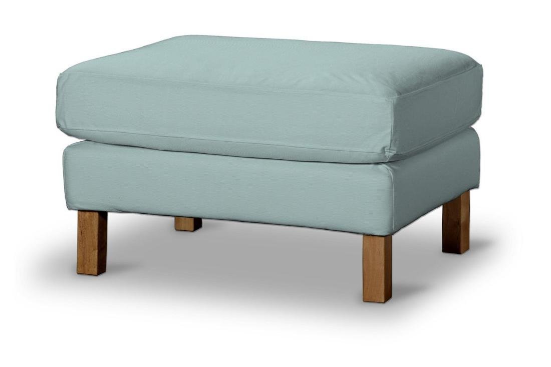Dekoria pl pl Pokrowiec na podnóżek Karlstad pastelowy błękit 61 x 79 x 44 cm Cotton Panama 622-702-10
