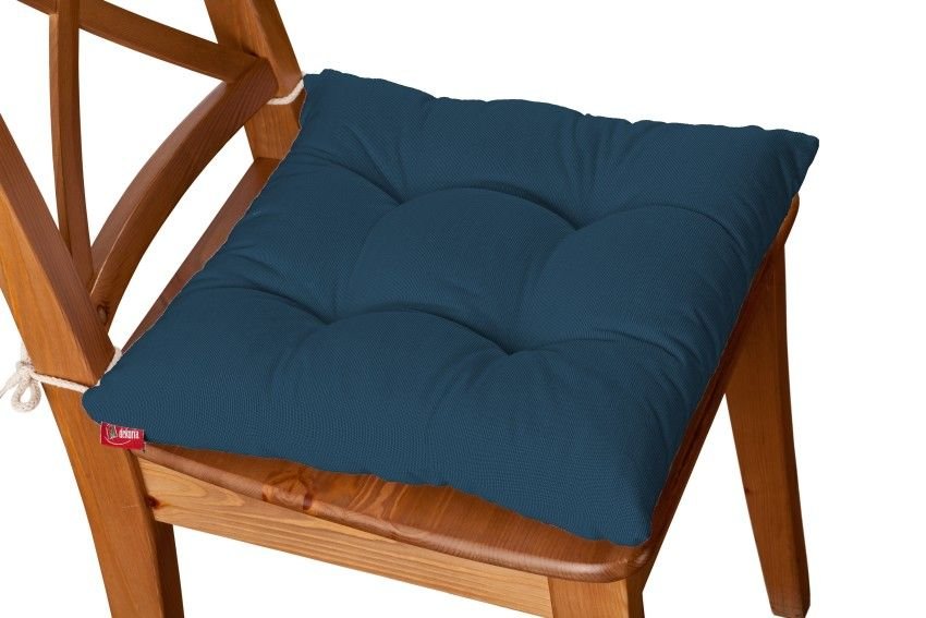 Dekoria Siedzisko Jacek na krzesło Ocean Blue morski niebieski) 38 × 38 × 8 cm Cotton Panama 205-702-30