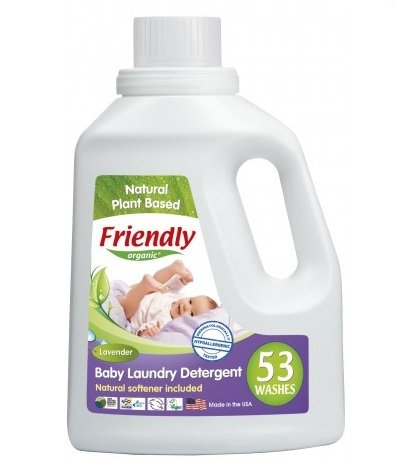 BioLife Friendly Organic Friendly Organic Płyn do prania ubranek dziecięcych Lawendowy 53 prania 1567 ml