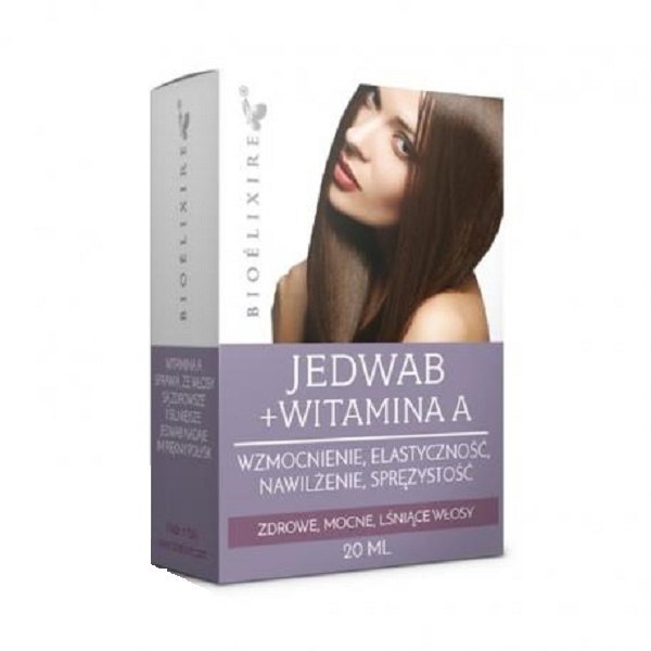 Bioelixire Silk+Vitamin A 20 ml Nawilżający jedwab do włosów z witaminą A