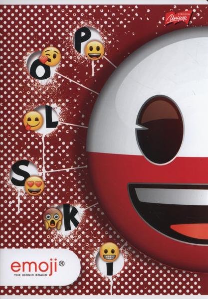 St. Majewski Zeszyt A5 w linie 60 kartek Emoji Polski