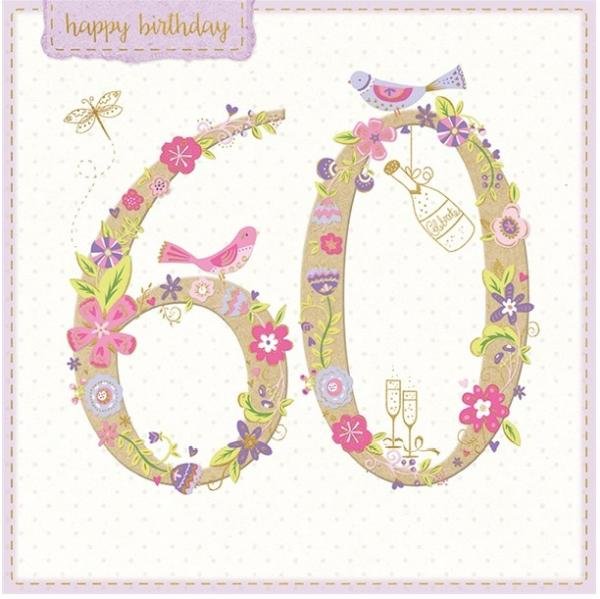 Karnet kwadrat z kopertą Urodziny 60 Museums & Galleries OD 24,99zł