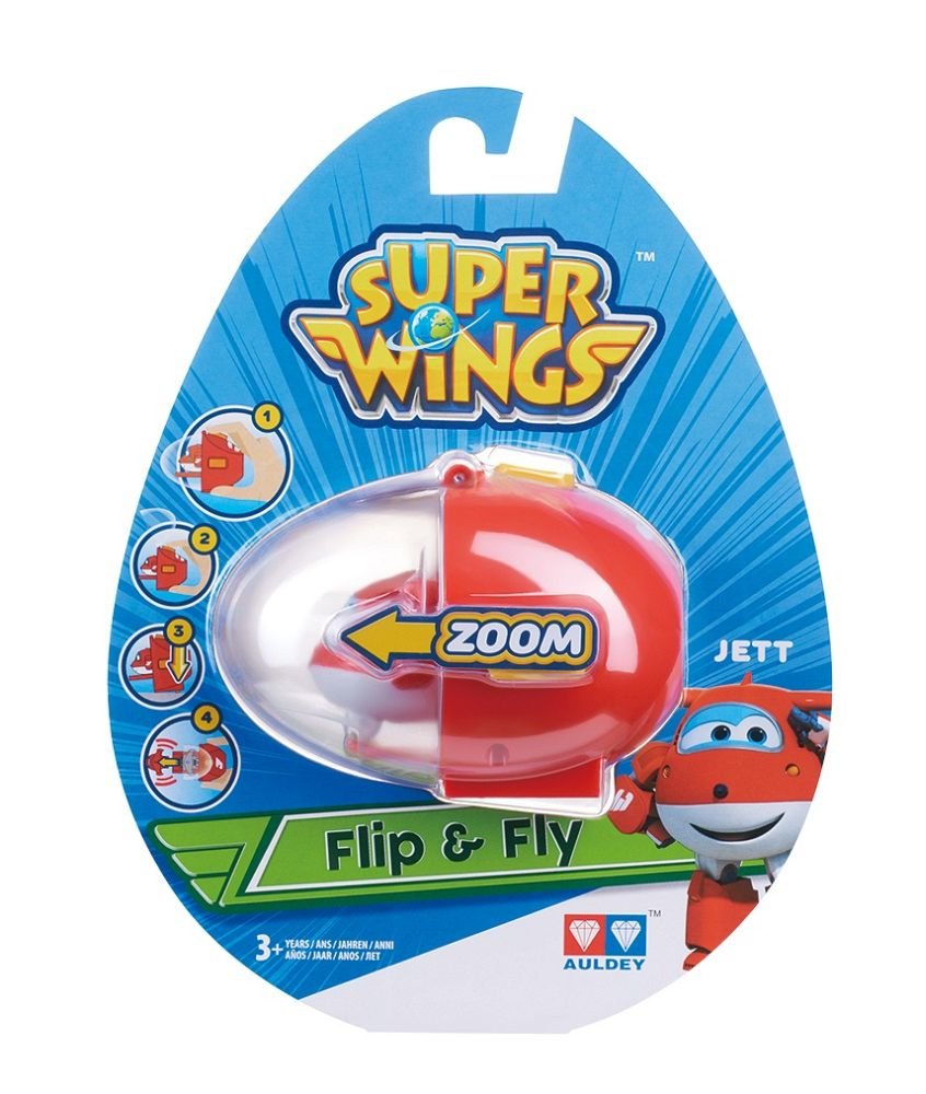 Auldey Toys Super Wings, figurka Wystrzel i leć Jett
