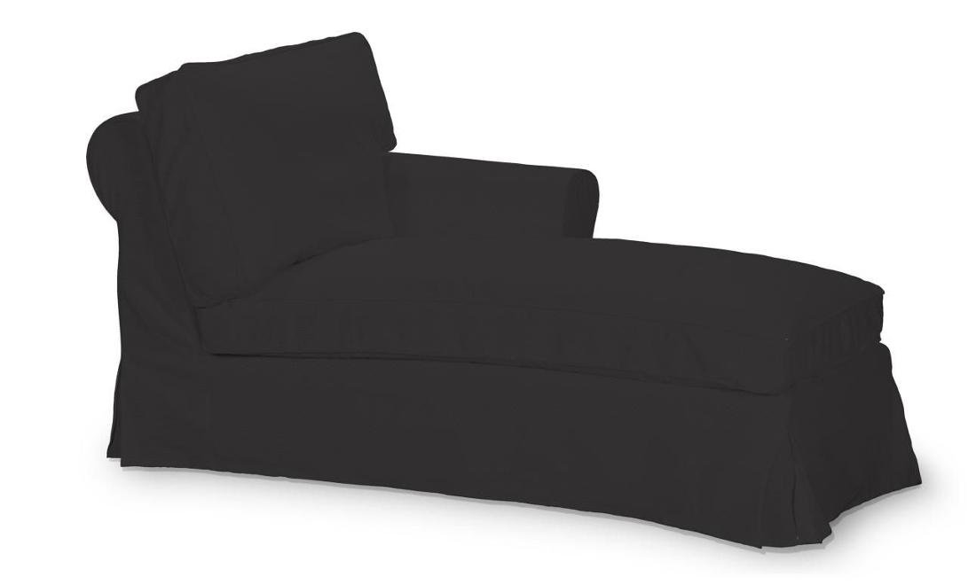Dekoria Pokrowiec na szezlong Ektorp prawy Shadow Grey grafitowy) 84 x 166 x 73 cm Cotton Panama 641-702-08