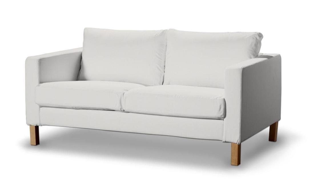 Dekoria pl pl Pokrowiec na sofę Karlstad 2-osobową nierozkładaną krótki kremowa biel 165 x 89 x 64 cm Etna 617-705-01