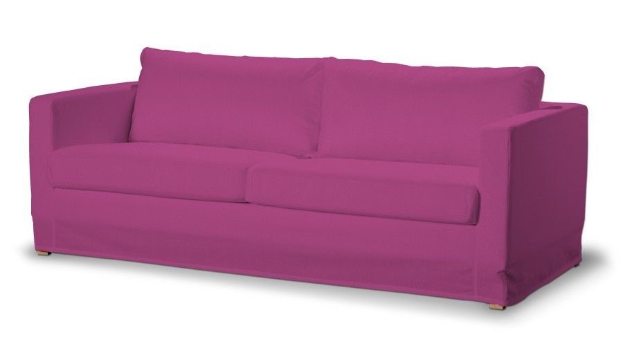 Dekoria pl pl Pokrowiec na sofę Karlstad 3-osobową nierozkładaną długi amarant 204 x 89 x 66 cm Etna 5901775086914