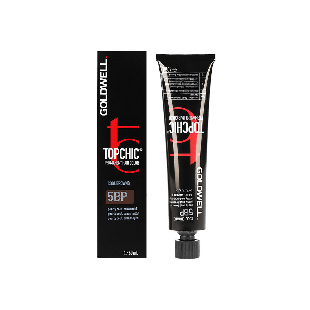 Goldwell Topchic, farba do włosów 5BP Pearly Couture Brown Mid, 60 ml