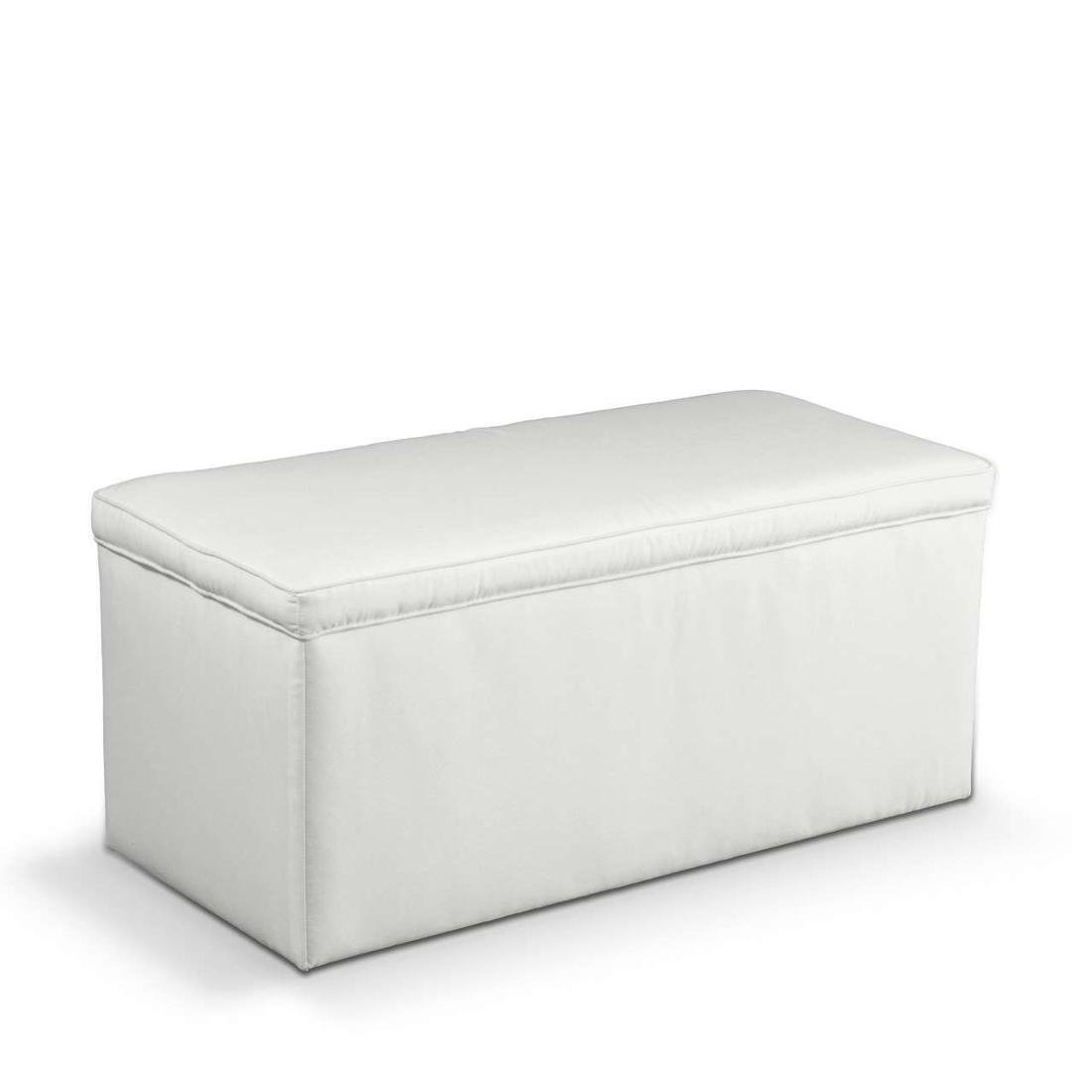 Dekoria Dekoria.pl Skrzynia tapicerowana śmietankowa biel 90 × 40 × 40 cm Loneta 525-133-02