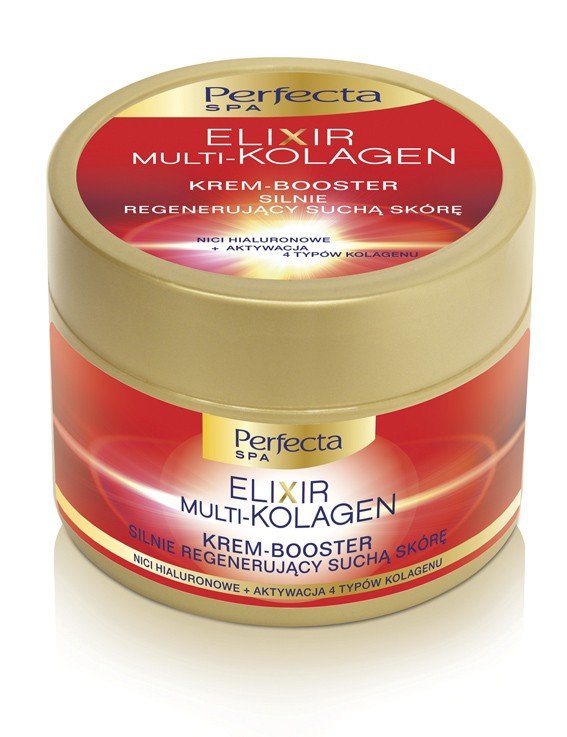 Perfecta Eliksir Mutlikolagen Krem booster silenie regenerujący suchą skórę 225ml