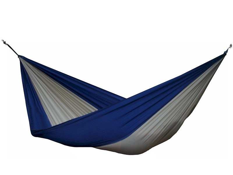 Hamak turystyczny dwuosobowy VIVERE Parachute PAR2, niebiesko-szary