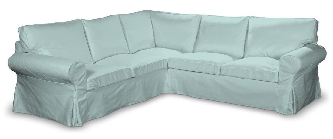Dekoria Pokrowiec Ektorp na sofę narożną pastelowy błękit 240/136 x 82 x 73 cm Cotton Panama 640-702-10