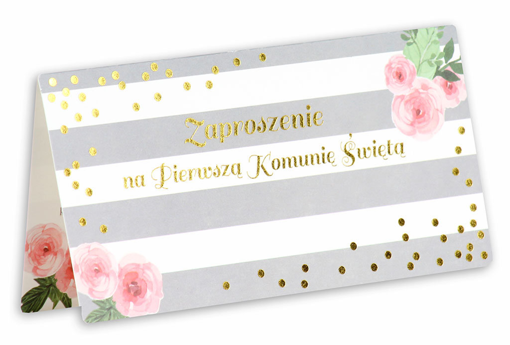 Art Nuvo Art Nuvo, zaproszenia komunijne, 5 sztuk