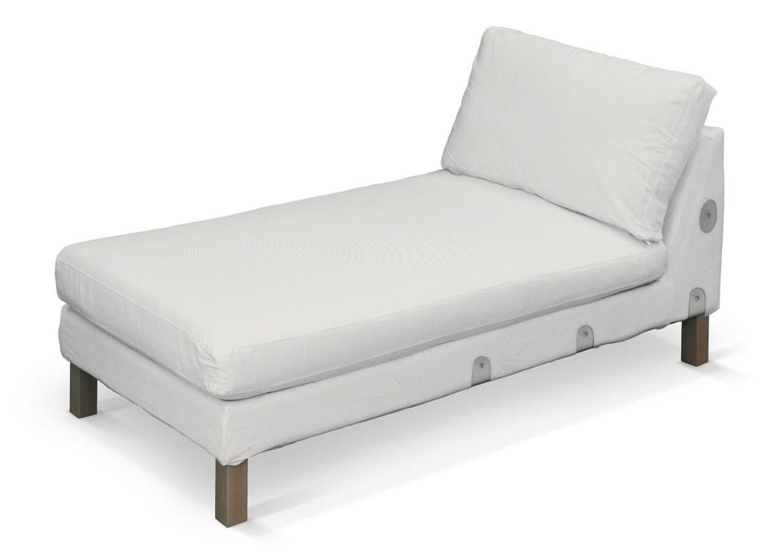Dekoria pl pl Pokrowiec na szezlong Karlstad dostawka krótki kremowa biel 80 x 160 x 80 cm Etna 733-705-01