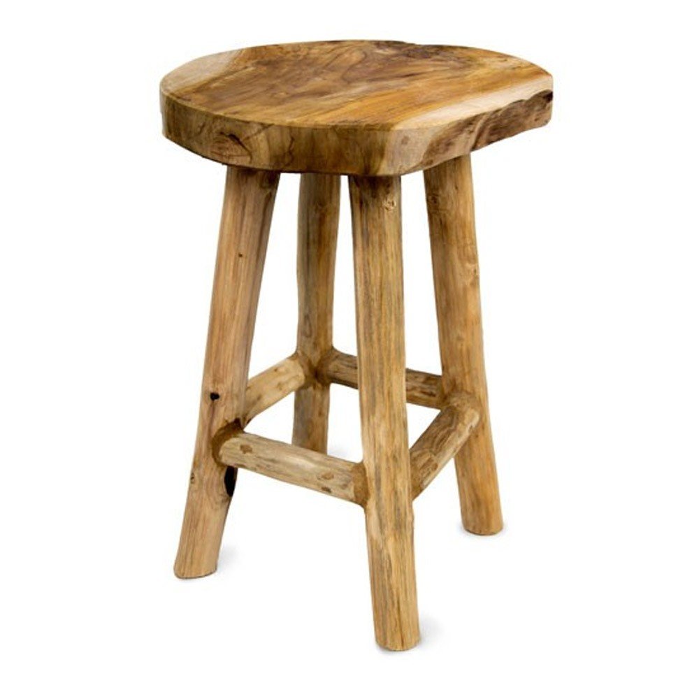 Zdjęcia - Krzesło H&S Stołek, 42 cm, drewno tekowe Lumarko! 