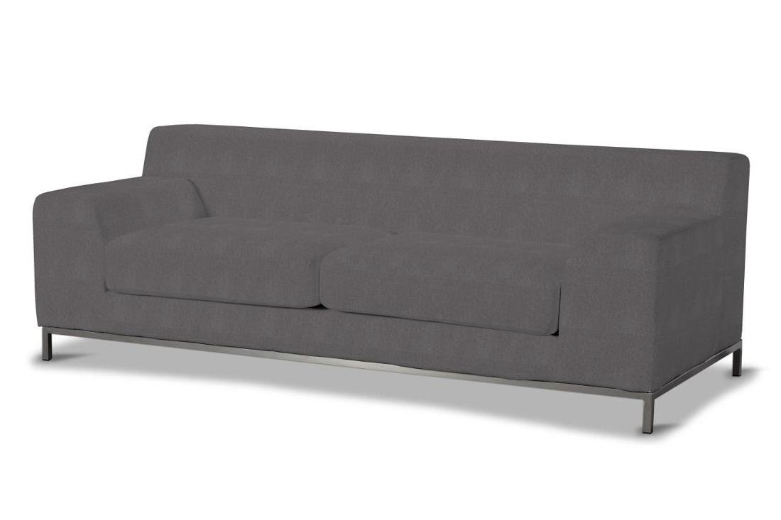 Dekoria Pokrowiec na sofę Kramfors 3-osobowa grafitowy Sofa Kramfors 3-osobowa Etna 623-705-35