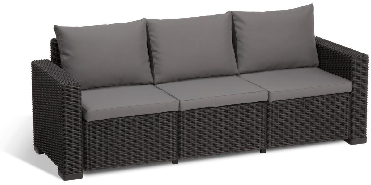 Allibert Sofa ogrodowa California, 7 części, grafit, 231565 Jardin