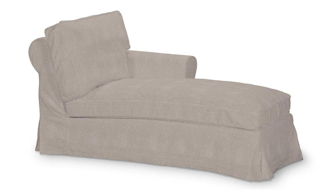 Dekoria Pokrowiec na szezlong Ektorp prawy beżowo-szary 84 x 166 x 73 cm Etna 641-705-09