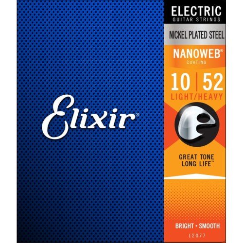Elixir struny do gitary elektrycznej Nanoweb .10-.52 12077