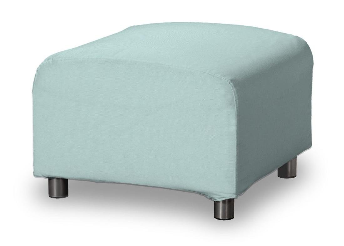 Dekoria Pokrowiec na podnóżek Klippan pastelowy błękit 53 x 53 x 32 cm Cotton Panama 636-702-10
