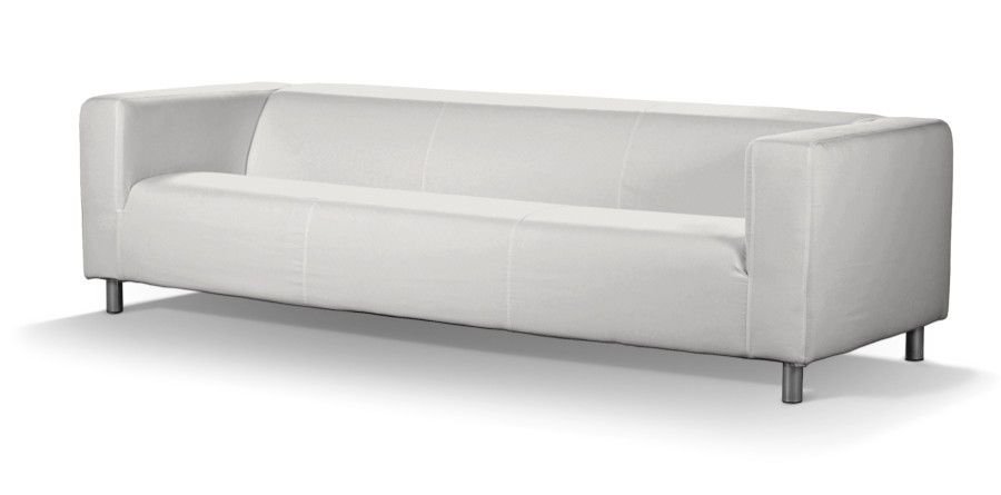 Dekoria Pokrowiec na sofę Klippan 4-osobową kremowa biel 246 x 86 x 58 cm Etna 664-705-01