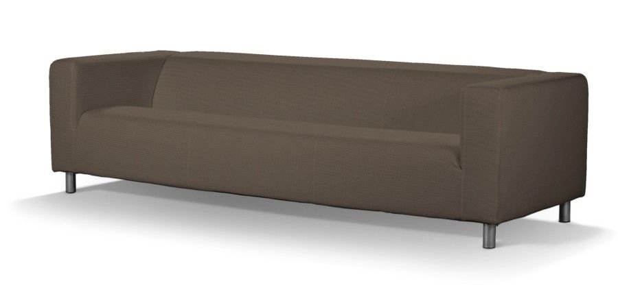 Dekoria Pokrowiec na sofę Klippan 4-osobową brązowy 246 x 86 x 58 cm Etna 664-705-08