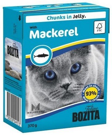 Bozita CAT Kartonik 370g kawałki w galaretce z makrelą