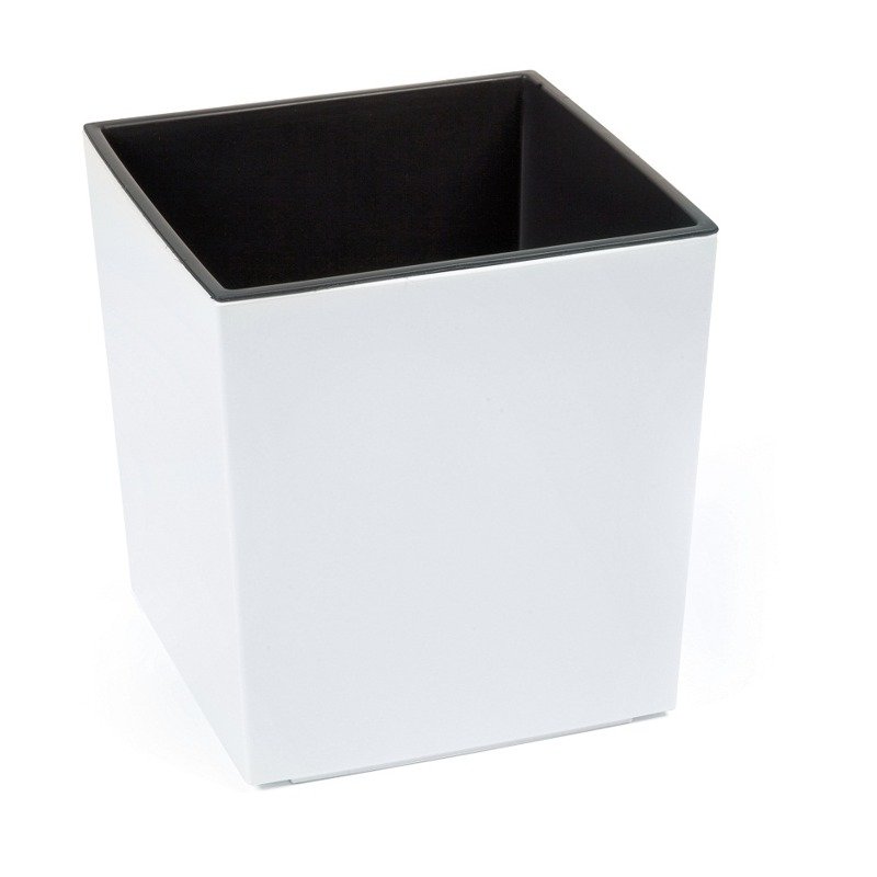 Blumfeldt Pigmejka z wkładem Juka, biała połysk, 19x19x19,5 cm