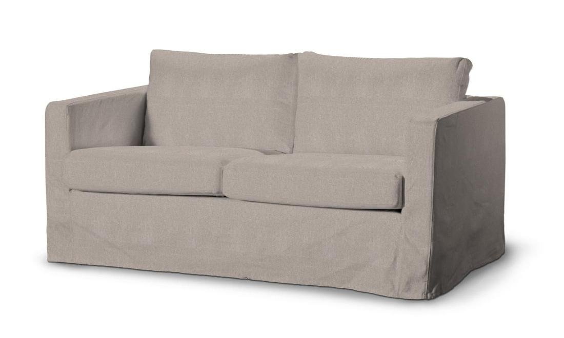 Dekoria pl pl Pokrowiec na sofę Karlstad 2-osobową nierozkładaną długi beżowo-szary 165 x 89 x 64 cm Etna 618-705-09