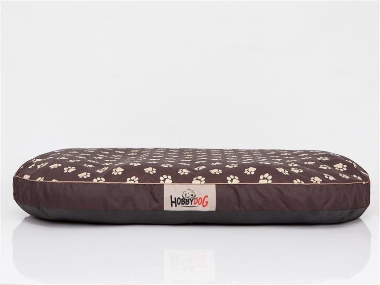 Hobbydog Materac dla psa 130x100 cm Brąz w łapki XXLMOWBWL6
