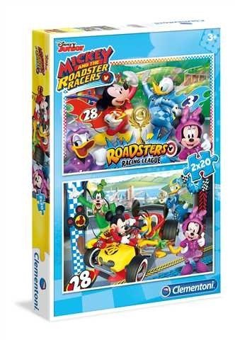 Clementoni Puzzle 2x20el Mickey and the Roadster Racers 07034