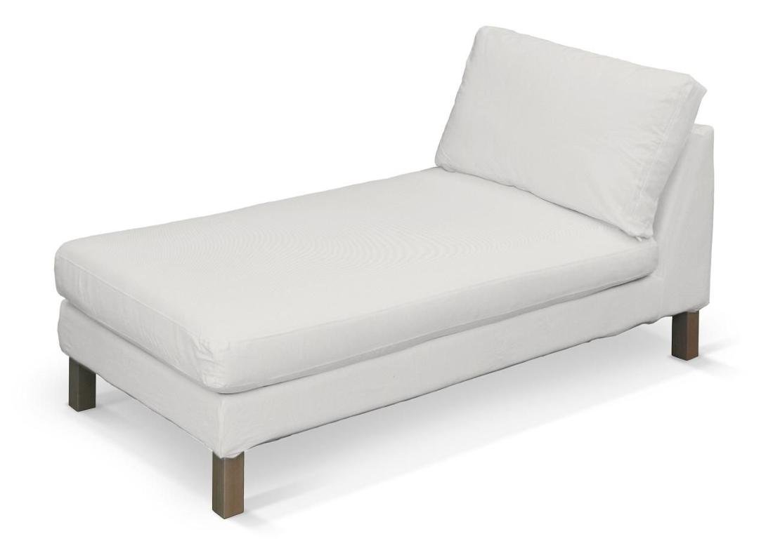Dekoria pl pl Pokrowiec na szezlong Karlstad wolnostojący krótki kremowa biel 80 x 160 x 80 cm Etna 732-705-01