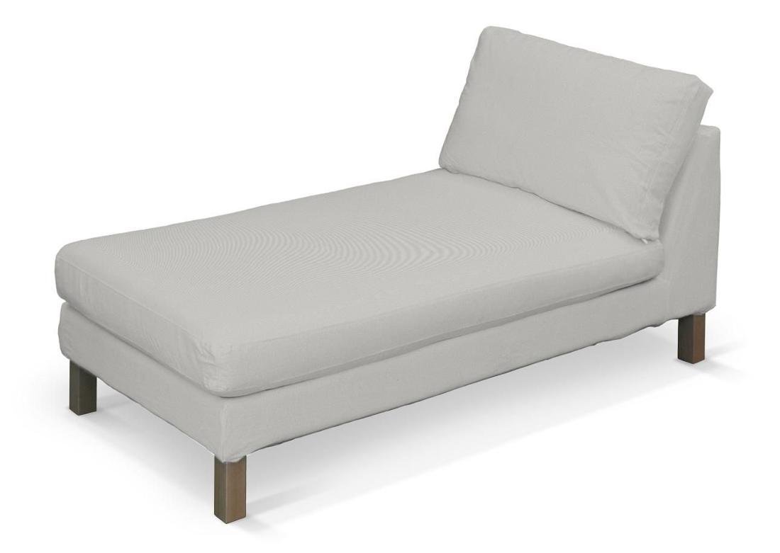 Dekoria pl pl Pokrowiec na szezlong Karlstad wolnostojący krótki jasny popiel 80 x 160 x 80 cm Etna 732-705-90