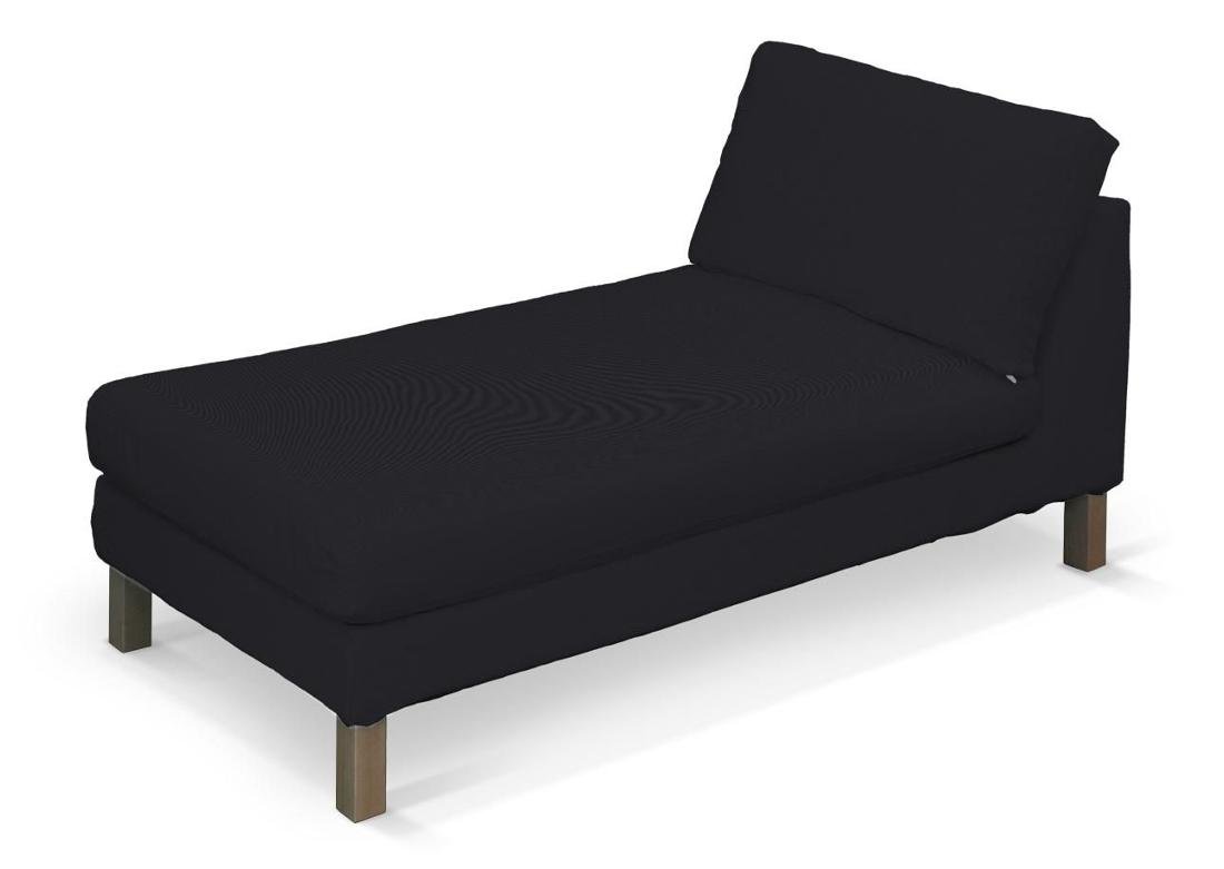 Dekoria pl pl Pokrowiec na szezlong Karlstad wolnostojący krótki czarny 80 x 160 x 80 cm Etna 732-705-00