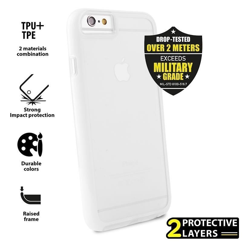 PURO Impact Pro Flex Shield Etui iPhone 6/6s biały) (IPC647FLEXSHWHI)