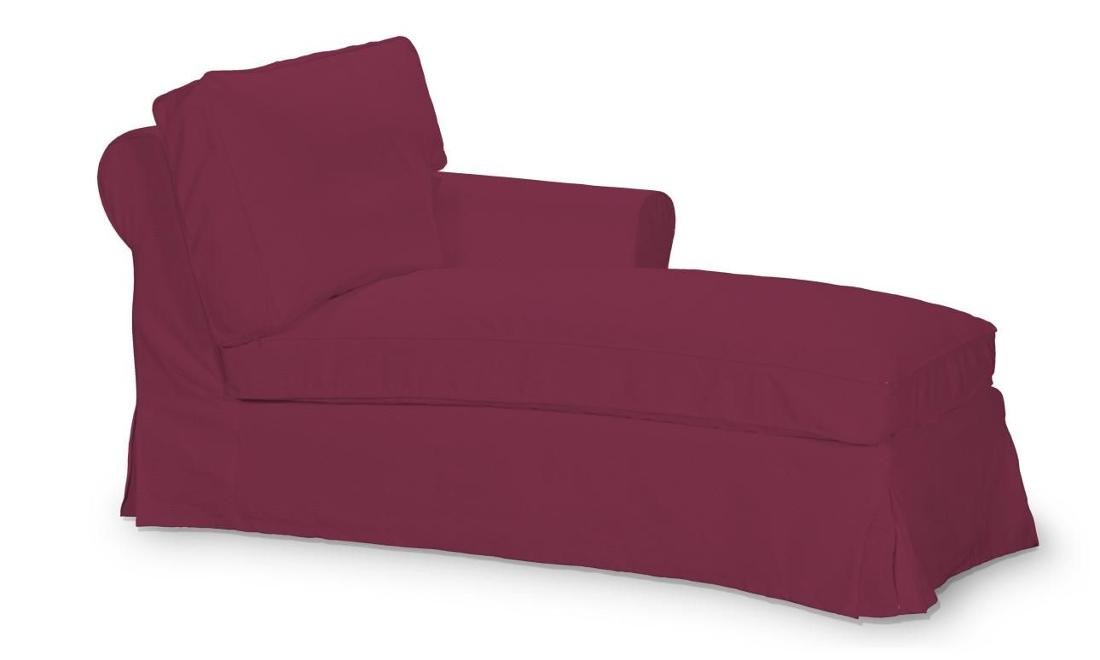 Dekoria Pokrowiec na szezlong Ektorp prawy Plum śliwkowy) Szezlong Ektorp prawy Cotton Panama 641-702-32