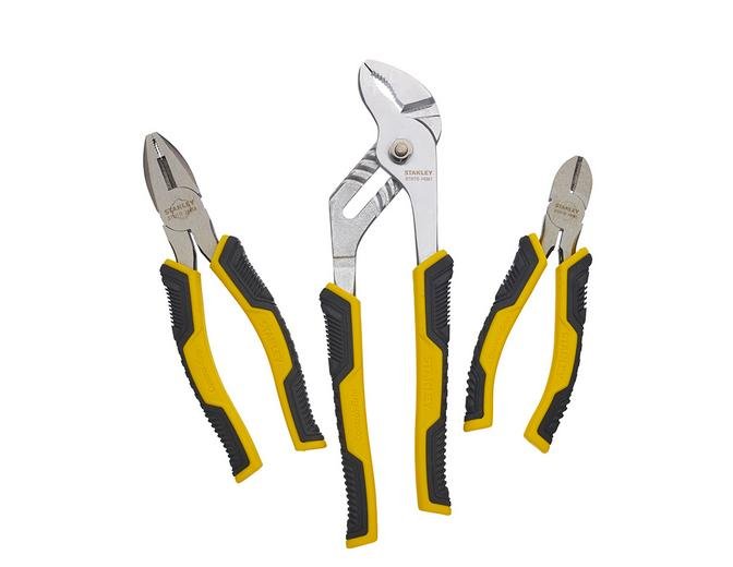 Stanley Szczypce dyna grip nastawne, 3 szt