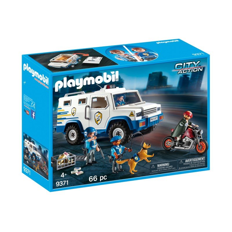 Playmobil City Action 9371 Transporter pieniędzy