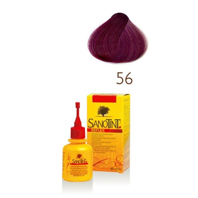Sanotint Reflex, szampon koloryzujący na bazie ekstraktów roślinnych i witamin 56 Burgundy, 80 ml